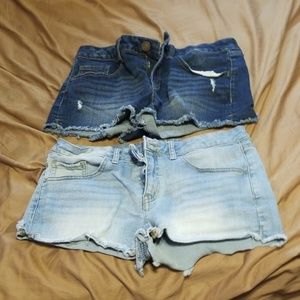 Blue jean shorts